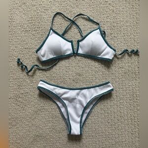 Zaful white bikini top & bottom